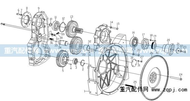 AZ1500019031,取力器殼（自制件）后取力,濟(jì)南馳納重型汽車進(jìn)出口貿(mào)易有限公司