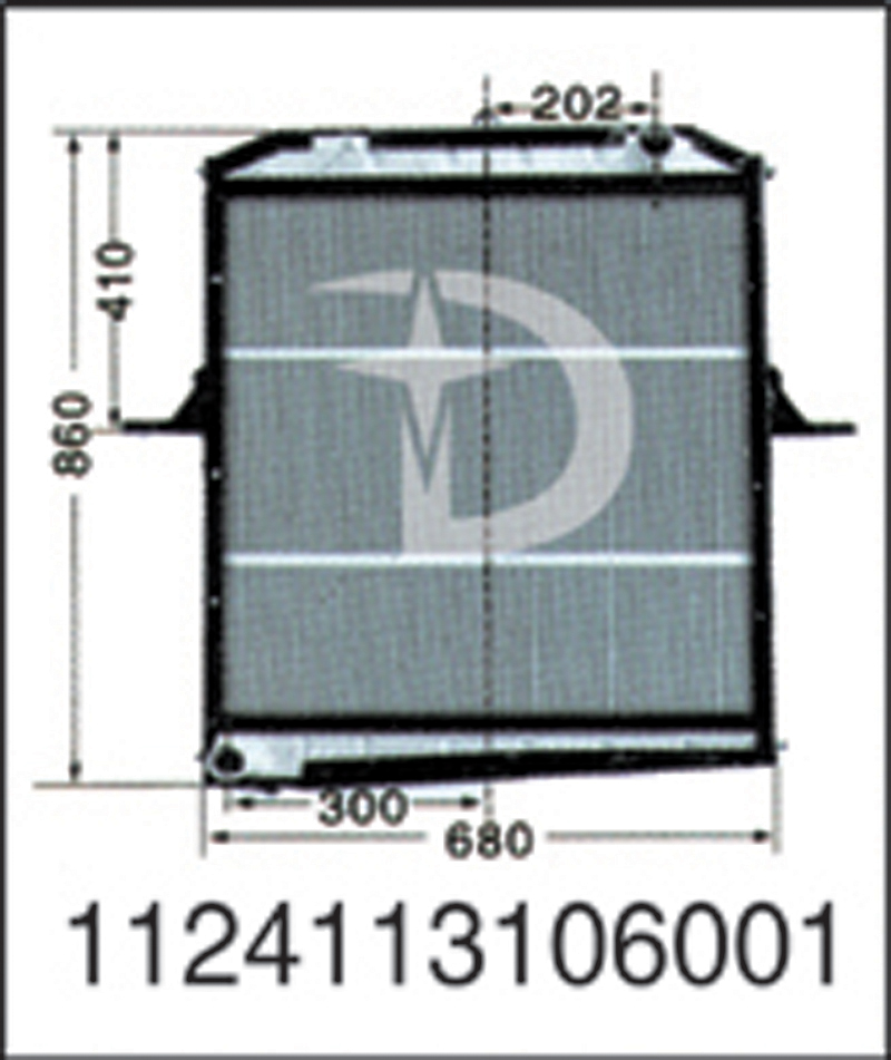 1124113106001,散熱器,濟(jì)南鼎鑫汽車(chē)散熱器有限公司