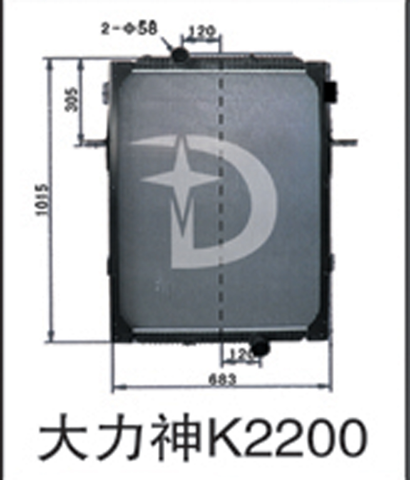 大力神K2200,散熱器,濟(jì)南鼎鑫汽車散熱器有限公司