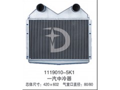 1119010-5K1,中冷器,濟(jì)南鼎鑫汽車散熱器有限公司