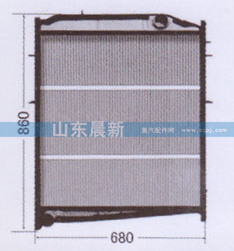 WG9625531323,散熱器水箱,濟南科宇汽車配件有限公司