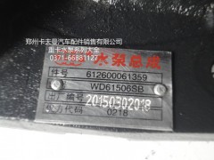 612600061359,水泵總成,鄭州卡夫曼汽車配件銷售有限公司