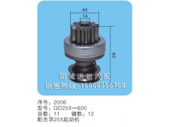 QD25X-600 序號(hào)2006,馬達(dá)齒輪,聊城市洪巖汽車電器有限公司