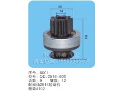 QDJ2516-600 序號6001,馬達(dá)齒輪,聊城市洪巖汽車電器有限公司