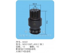 MX0108P-600（保）序號6022,馬達(dá)齒輪,聊城市洪巖汽車電器有限公司