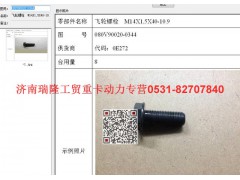 080V90020-0344,飛輪螺栓  M14X1,5X40-10.9（MC07）,濟(jì)南瑞隆工貿(mào)重卡動(dòng)力專(zhuān)營(yíng)