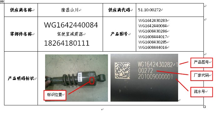 WG1642440084,豪沃駕駛室后懸減震器,濟南百思特駕駛室車身焊接廠