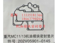 202V05901-0145,MC11/13機(jī)油模塊密封墊片,濟(jì)南冠澤卡車配件營(yíng)銷中心