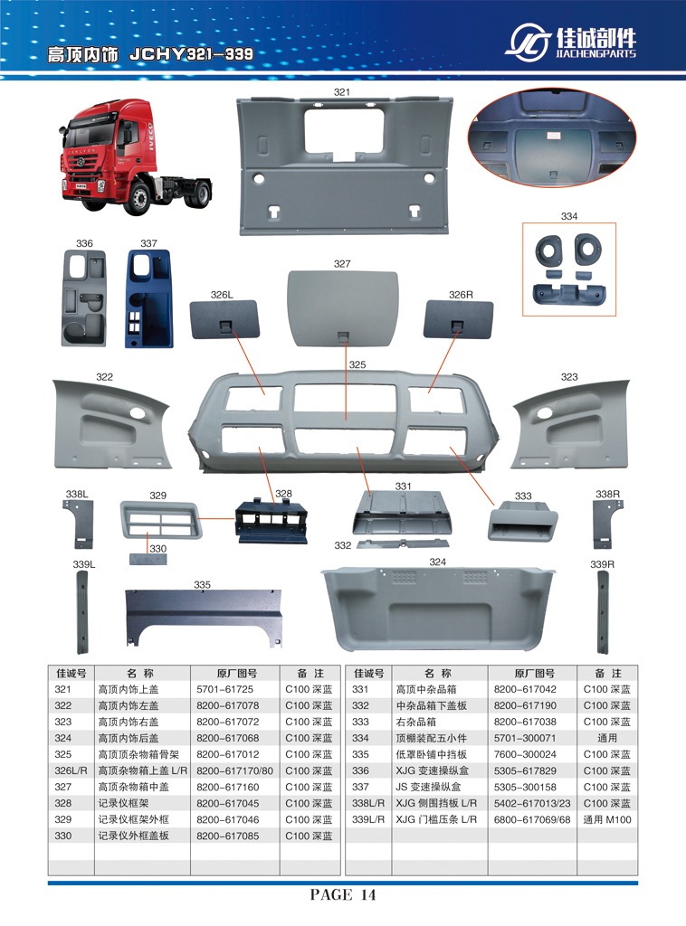 7600-300024,低罩臥鋪中擋板,丹陽市華耀佳誠汽車零部件有限公司