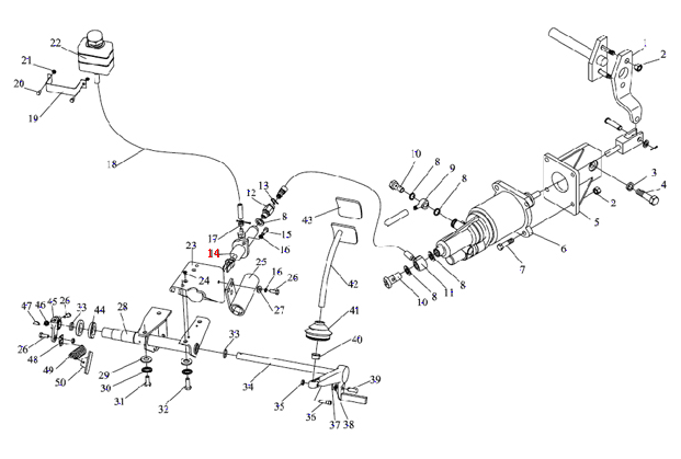 DZ9114230068,Clutch master cylinder,濟(jì)南向前汽車配件有限公司