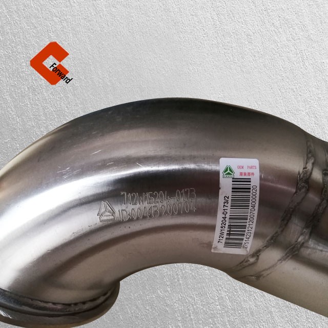 712W15204-0173,C7H exhaust pipe with urea nozzle seat,濟南向前汽車配件有限公司