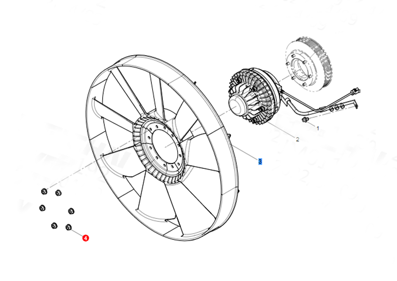 612600061719,Lock nut,濟(jì)南向前汽車配件有限公司