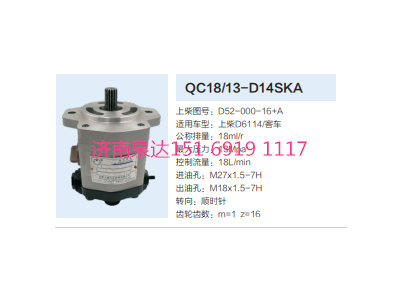 D52-000-16+A,動(dòng)力轉(zhuǎn)向齒輪泵,濟(jì)南泉達(dá)汽配有限公司