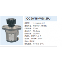 福田歐曼濰柴WD12發(fā)動機(jī)齒輪泵轉(zhuǎn)向泵助力泵液壓油泵