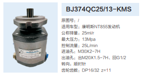 BJ374QC25/13-KMS,轉(zhuǎn)向助力泵,濟(jì)南泉達(dá)汽配有限公司