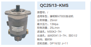 QC25/13-KMS,轉(zhuǎn)向助力泵,濟(jì)南泉達(dá)汽配有限公司