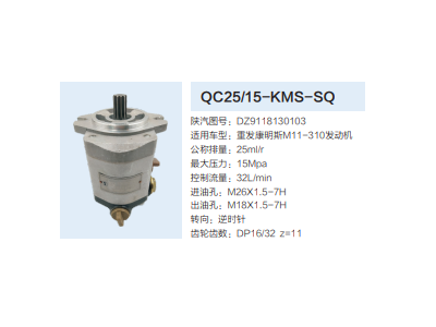 DZ9118130103,轉(zhuǎn)向助力泵,濟(jì)南泉達(dá)汽配有限公司