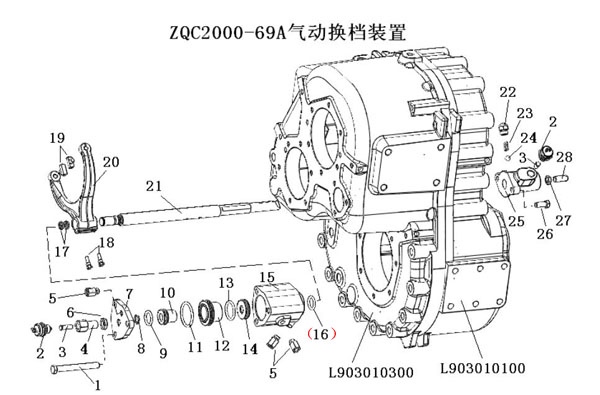 F34B250260 O形圈-換擋氣缸-4Y