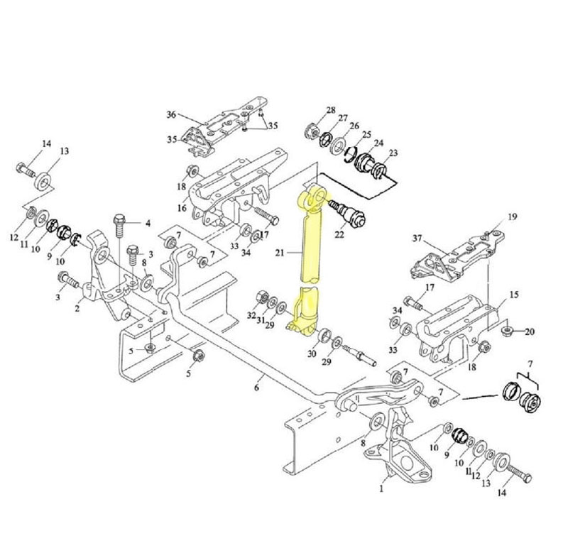 SZ182000788,Strengthen the turnover cylinder,濟(jì)南向前汽車配件有限公司