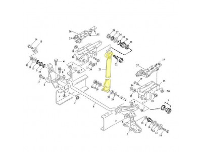 SZ182000788,Strengthen the turnover cylinder,濟(jì)南向前汽車配件有限公司