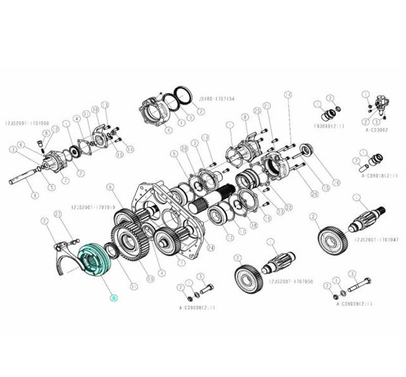 12JSD160T-1707140-2,Synchronizer W,濟南向前汽車配件有限公司