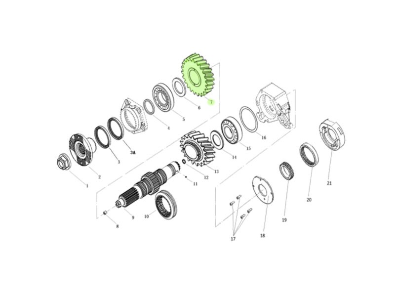 L913210200,Input shaft high-grade gear,濟南向前汽車配件有限公司