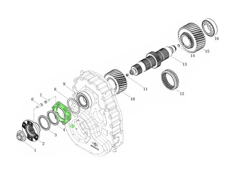 L903010900,Input shaft front bearing cover,濟南向前汽車配件有限公司