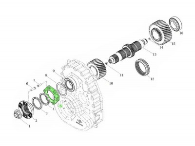 L903010900,Input shaft front bearing cover,濟南向前汽車配件有限公司