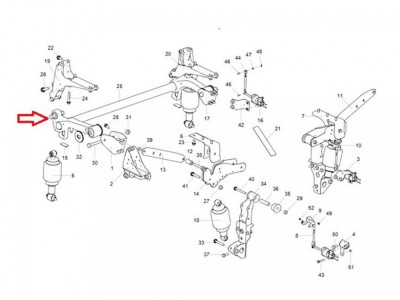 810-96210-0609 駕駛室前懸襯套（前）,Cab front suspension bushing. - Front,濟(jì)南向前汽車配件有限公司