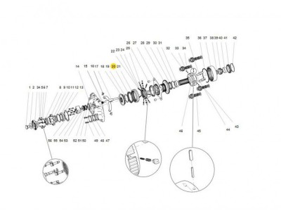 WG2210100170 范圍擋同步環(huán),Range stop synchronization ring,濟(jì)南向前汽車配件有限公司