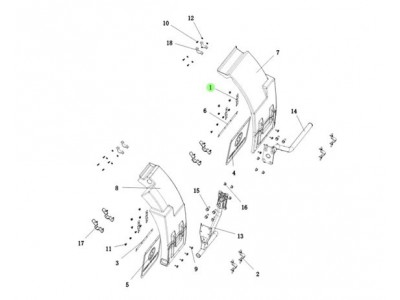 81.61243.0091    翼子板搭接板,Fender lap plate,濟(jì)南向前汽車配件有限公司