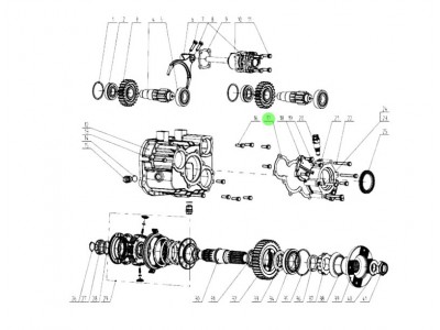 1707156   副箱后軸承蓋襯墊,Rear bearing cover gasket of auxiliary box,濟(jì)南向前汽車配件有限公司