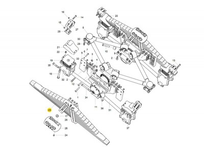 WG9725520289+001 后鋼板彈簧第一片,Rear leaf spring piece 1,濟(jì)南向前汽車(chē)配件有限公司