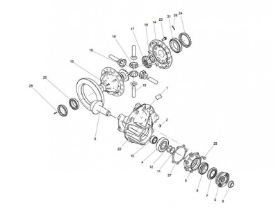 710-35199-6618  被動(dòng)-主動(dòng)錐齒輪副,Bevel gear pair,濟(jì)南向前汽車(chē)配件有限公司