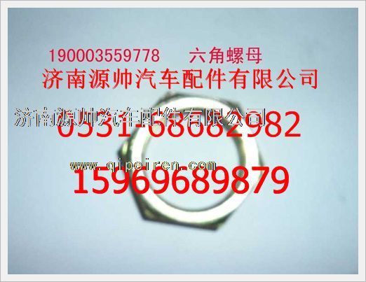 190003559778,重汽豪沃六角螺母190003559778,濟南源帥汽車配件有限公司