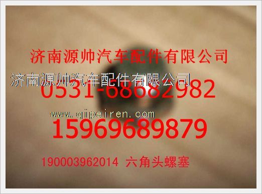 190003962014,重汽豪沃六角頭螺塞190003962014,濟南源帥汽車配件有限公司