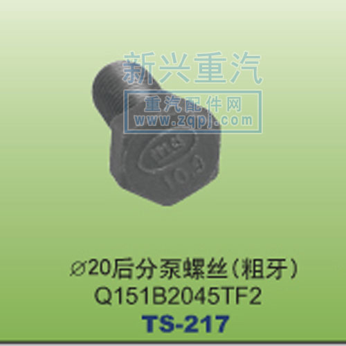 Q151B2045TF2,￠20后分泵螺絲粗牙,晉江新興螺絲有限公司